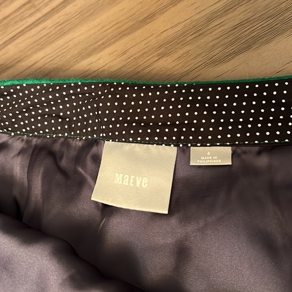 ANTHRO: MAEVE WOOL BLEND GREEN SKIRT 4 - Picture 8 of 16